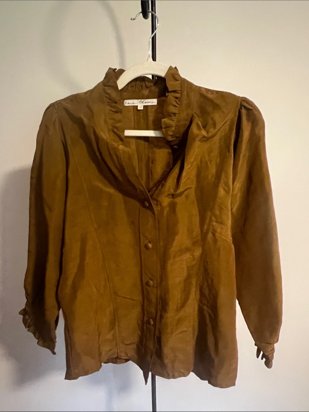 Kara Thoms Silk Linen Blouse